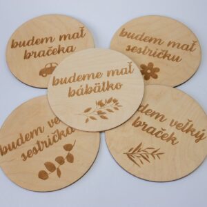 Drevený krúžok "Budem mať..."